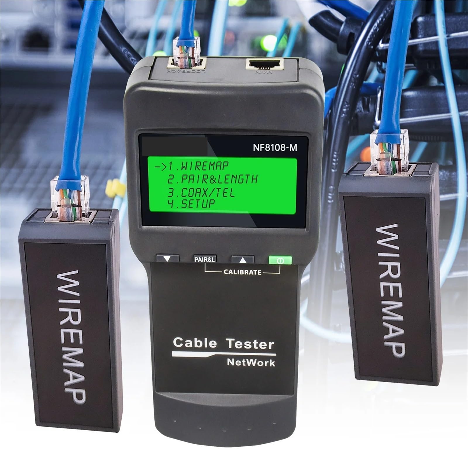 Tester per cavi di rete, Tester Per Cavi Di Rete, Con Display LCD Strumento Tracciamento Della Misurazione Lunghezza Multifunzionale,per cavo di rete