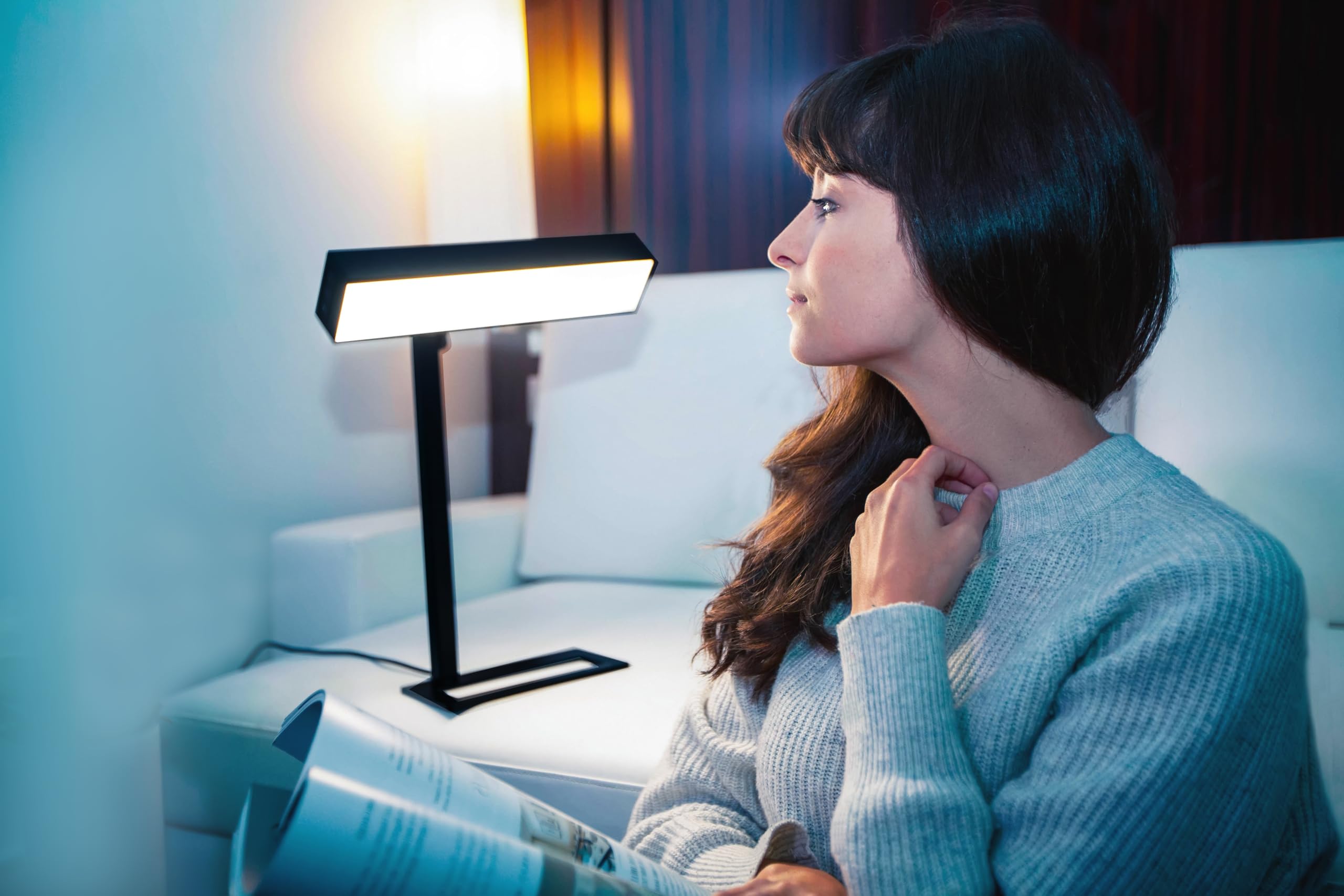 Lamp Dayvia Sundesk LED lichttherapie zwart
