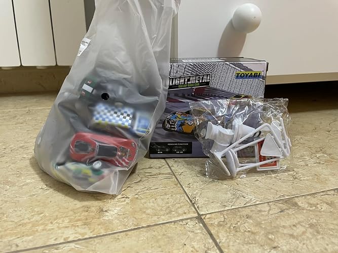 Pack De 22 Coches Mini De Retroceso De Metal Con 8 Obstáculos – Juguetes De Carreras Para Niños 3-8 Años, Bolsa Incluida