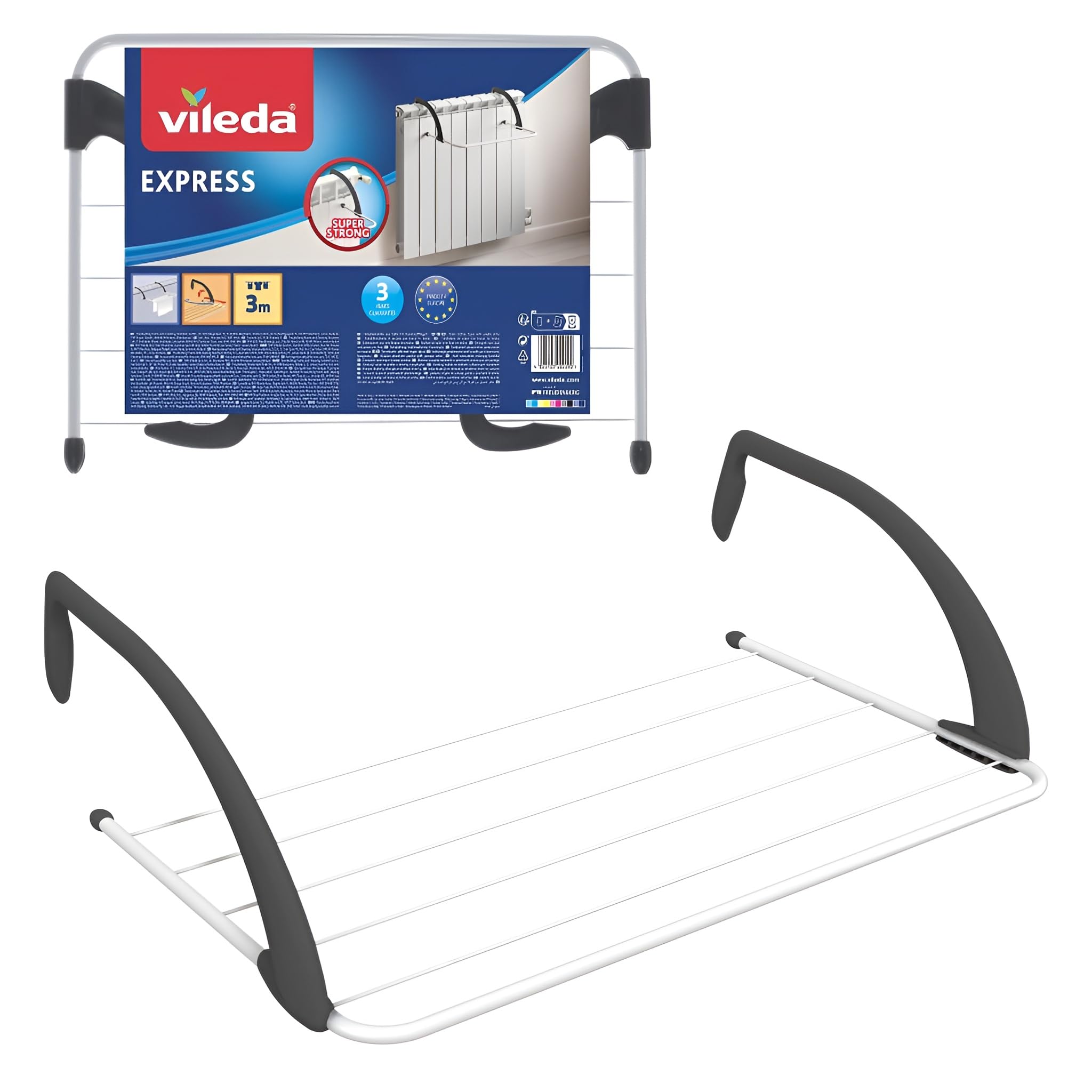 Vileda Express Indoor Radiator Airer, White