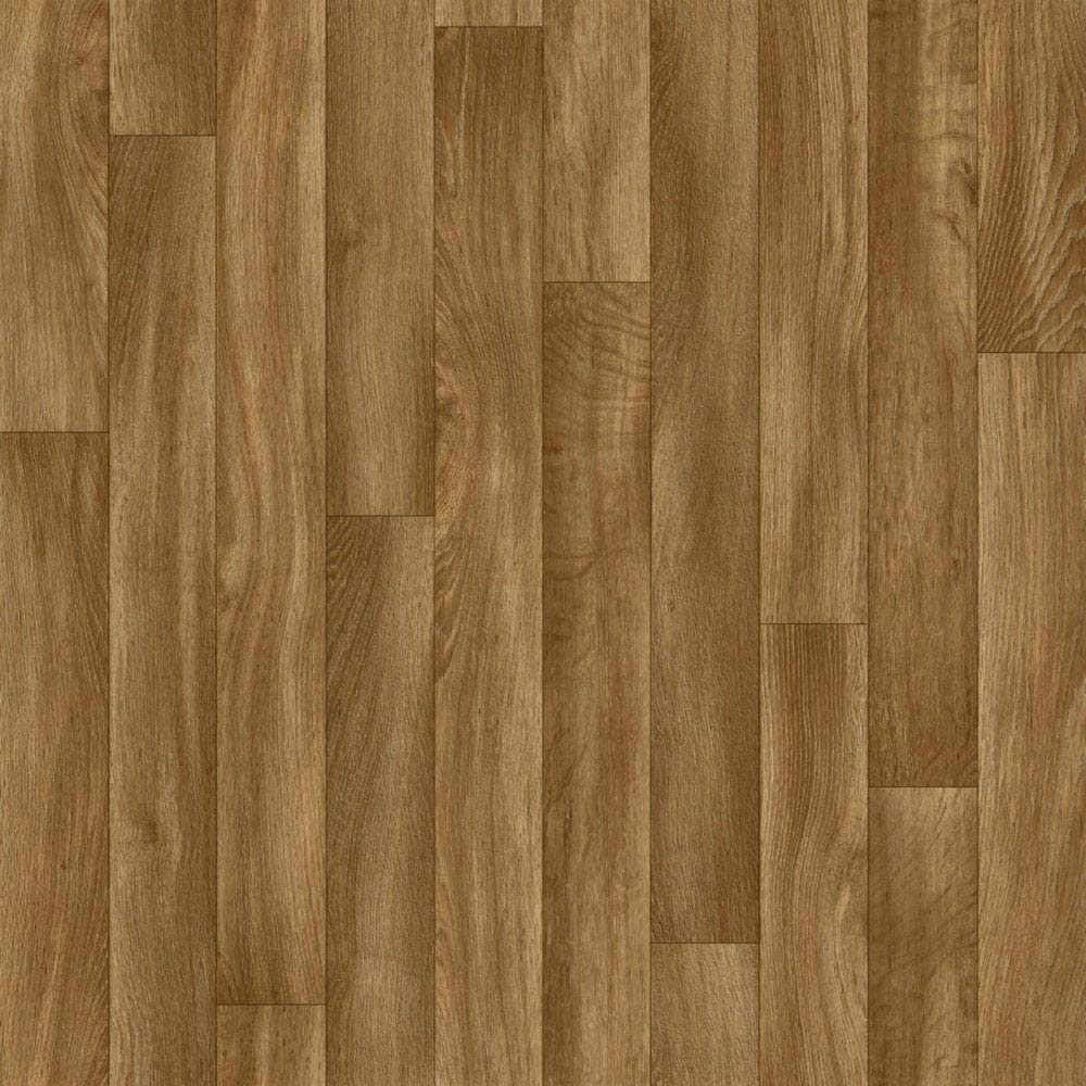 Pacific Forest Oak Wood Effect Vinyl Flooring Lino (2m x 2m)