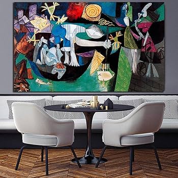 Amazon.co.jp: ZENDA パブロ・ピカソ ウォールアート ピカソ 夜釣り