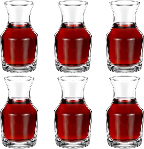 Remagr Single Serving Wine Carafe Glass Mini Carafe Individual Wine Decanter Small