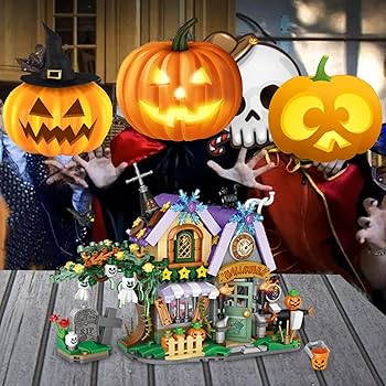 ハロウィン　空き屋敷 Amazon | 3D木製ハロウィンお化け屋敷パズル、暗闇で光る木製の