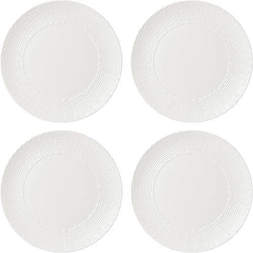 Lenox Wicker Creek - Platos de cena, juego de 4, 7.10, color blanco