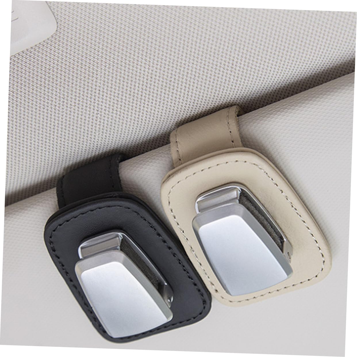 SOLUSTRE 3 Pezzi Clip Per Occhiali Per Visiera Auto Supporto Per Visiera Auto Per Occhiali Da Sole - Materiale Pulsante Universale