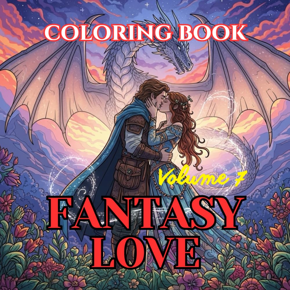 Fantasy Love: A Magical Adult Coloring Book of Fairytale Romance, Enchanted Hearts, and Mythical Love Stories (Valentine’s Timeless Love – Adult Coloring Book Series)