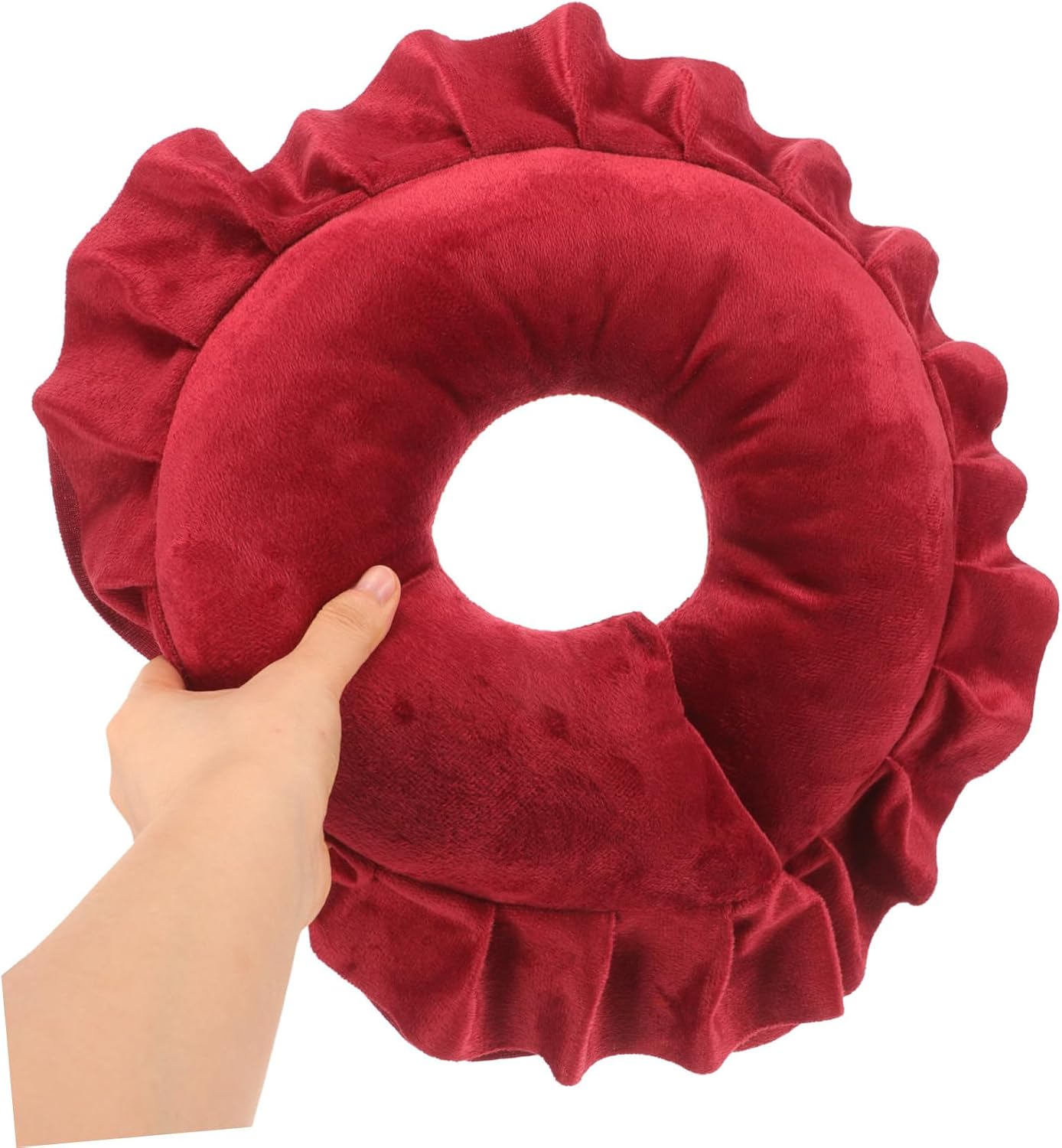U-Shape Massage Pillow Beauty Pillow Face Down Table Red Spa Massage Cushion