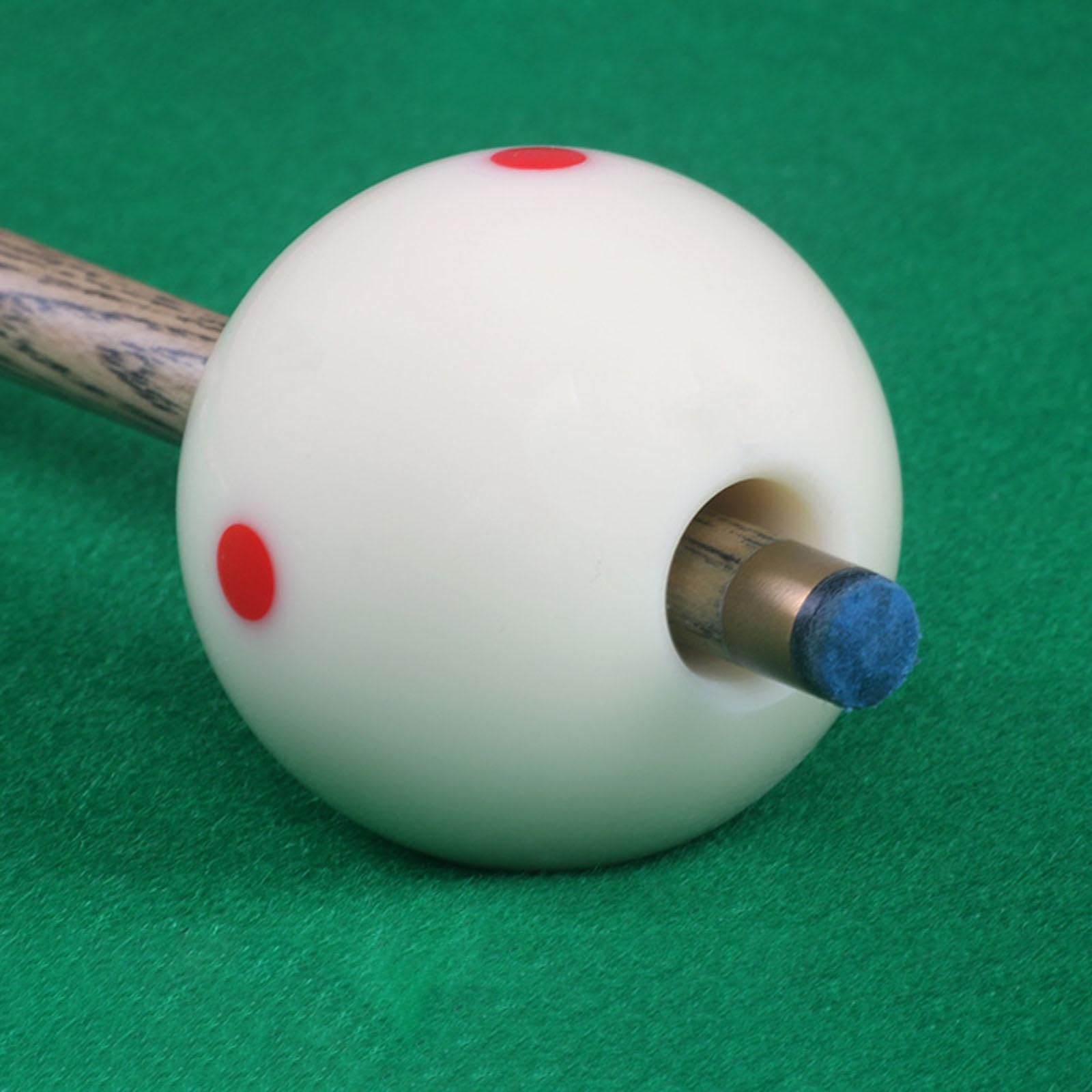 Bola Blanca de Billar con Agujero, Entrenador de Golpes de Billar, Ligero, Perforado, para Entrenamiento de Golpes de Taco de Billar, Accesorios para