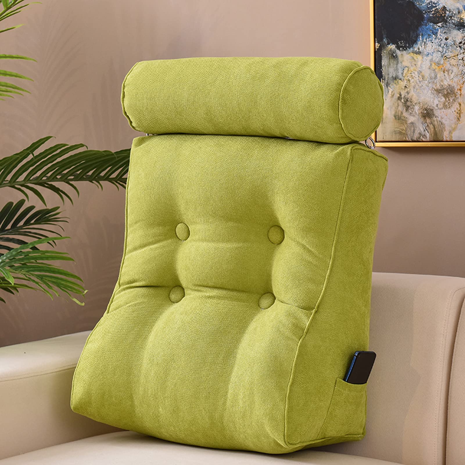 SBZIOJHDR backrest cushion, Reading Pillows,Lumbar Support Cushion,Rest Backrest Pillow,Great As for Books Or Gaming
