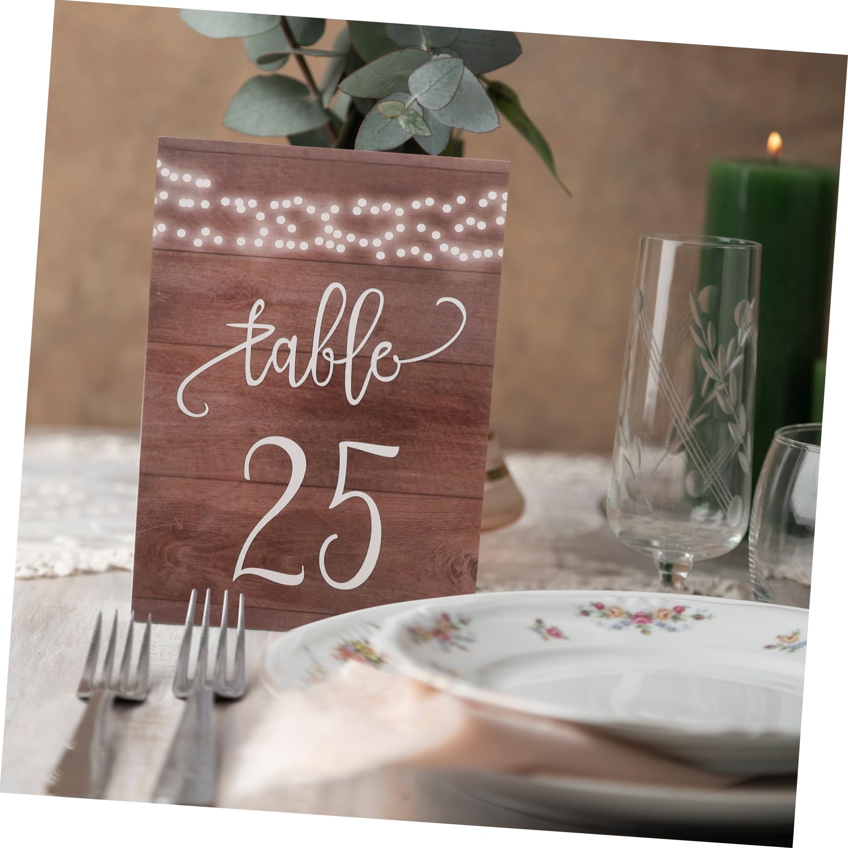 ULTECHNOVO 25 Pezzi da per Matrimonio e Feste Segnaposto per Compleanni e con e