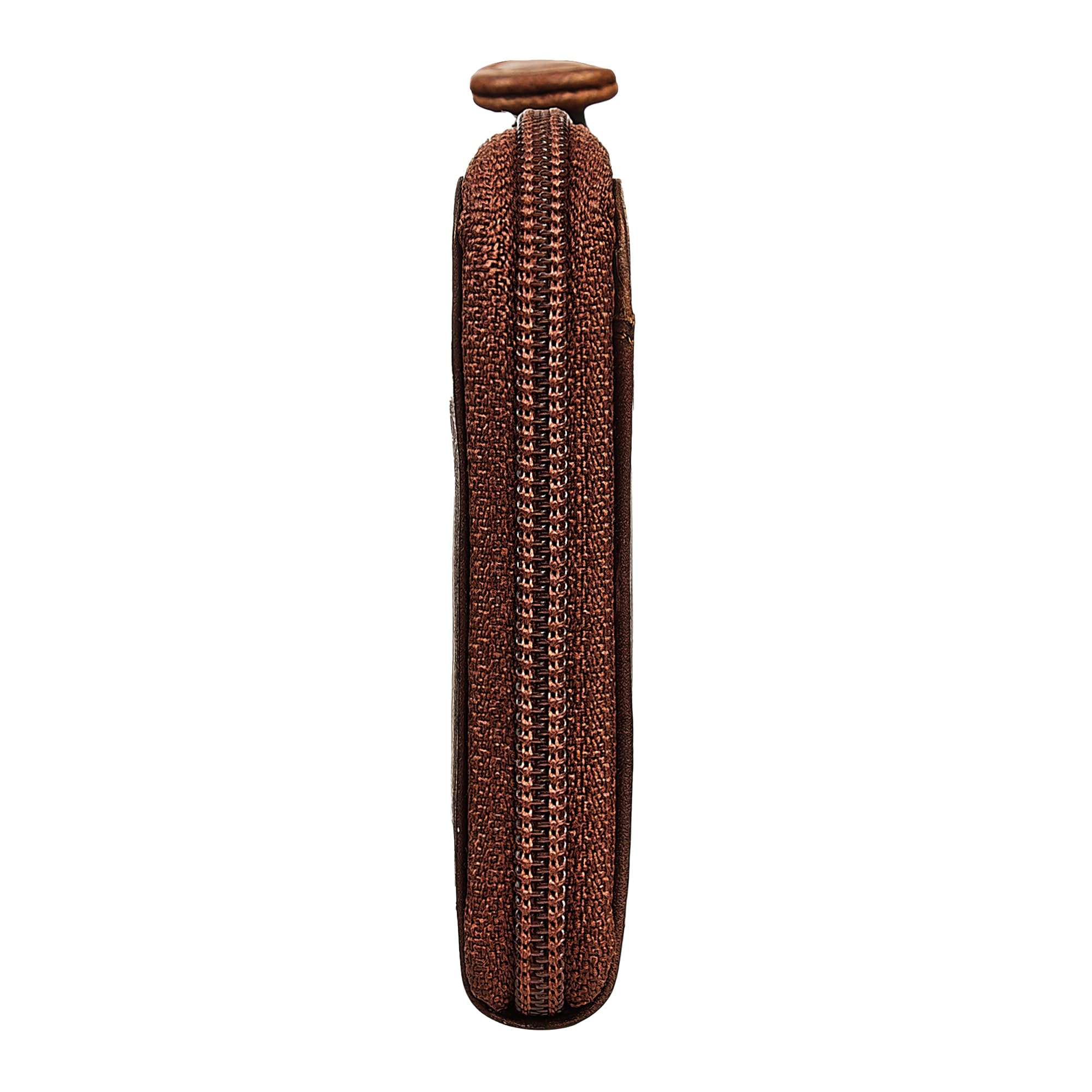 STILORD Keyon Elegante Bolso de Cuero para Llaves - Mini Bolsillo para Monedas para Mujer y Hombre Porta Llaves de Bolsillo - Billetera pequeña para Dinero en Llaves Color:Kara - Cognac