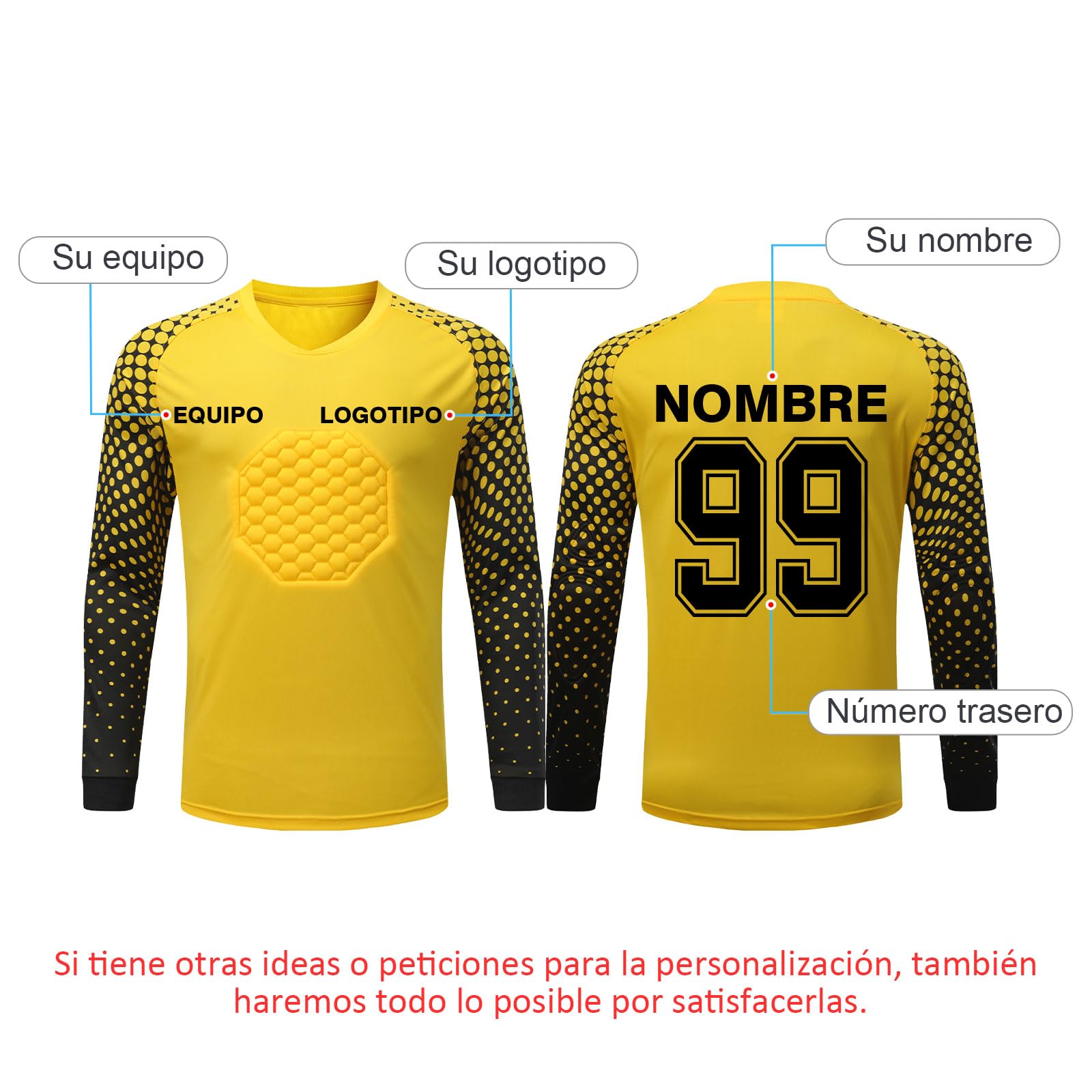 Camiseta Portero Personalizado Niño Mujer Niña Hombre