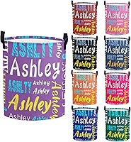 Vista 18 de Cesta de lavandería personalizada con nombre, cesta de lavandería plegable con asa para baño, sala de estar, dormitorio