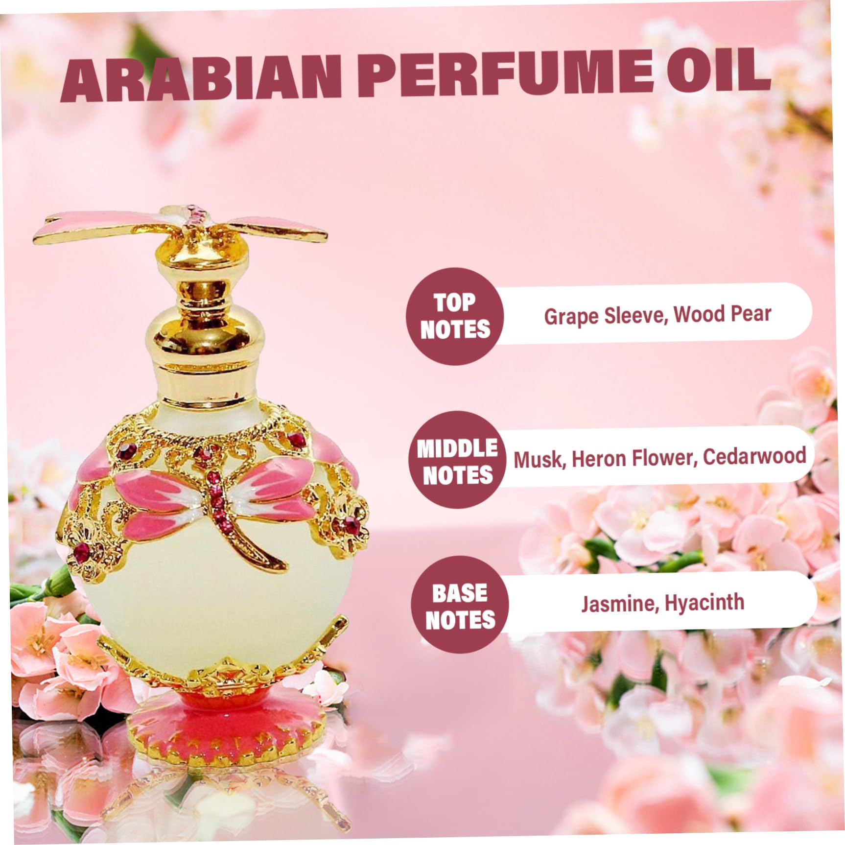 Profumo per donne, profumo arabo vintage di lunga durata olio arabo halal halal dubai fragranze retrò profumo concentrato profumo di olio essenziale floreale per donne, profumo arabo olio