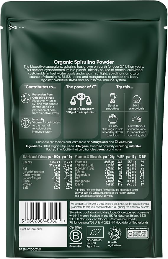 Naturya Organic Spirulina Powder 100g