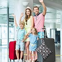 Vista 4 de Shappy 2 piezas de gran bolsa de lavandería de viaje, lavable, impermeable, húmeda y seca, gran bolsa de ropa sucia para baño, entrenamiento