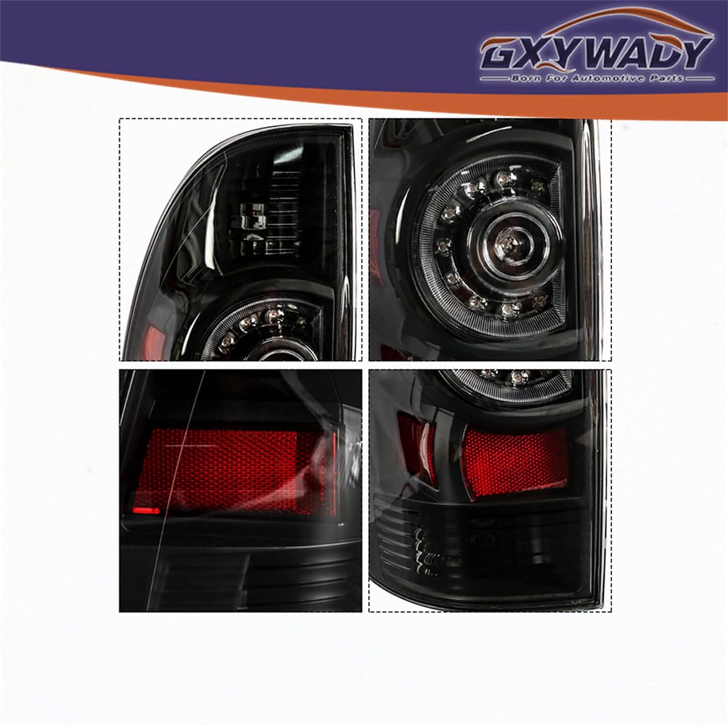 GXYWADY A Pair of Tail Lights 8156004150 8156004160 Replacement for 2005-2015 Tacoma Rear Brake Lamps Stop Signal Lamp