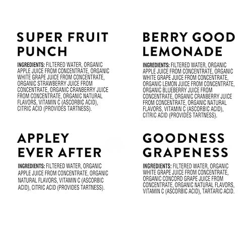 Miniatura 4 de Honest Kid - Paquete variado de bebidas orgánicas de jugo, sabores surtidos, cajas de 6 onzas líquidas, aperitivos y bebidas para llevar, 38
