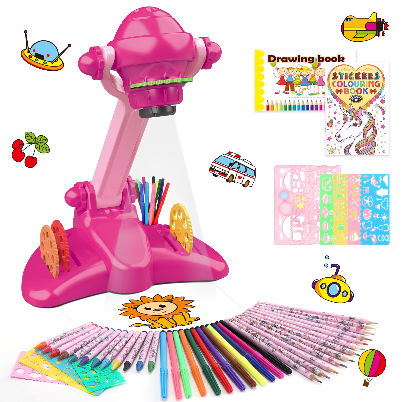 Tavolo da disegno con rose