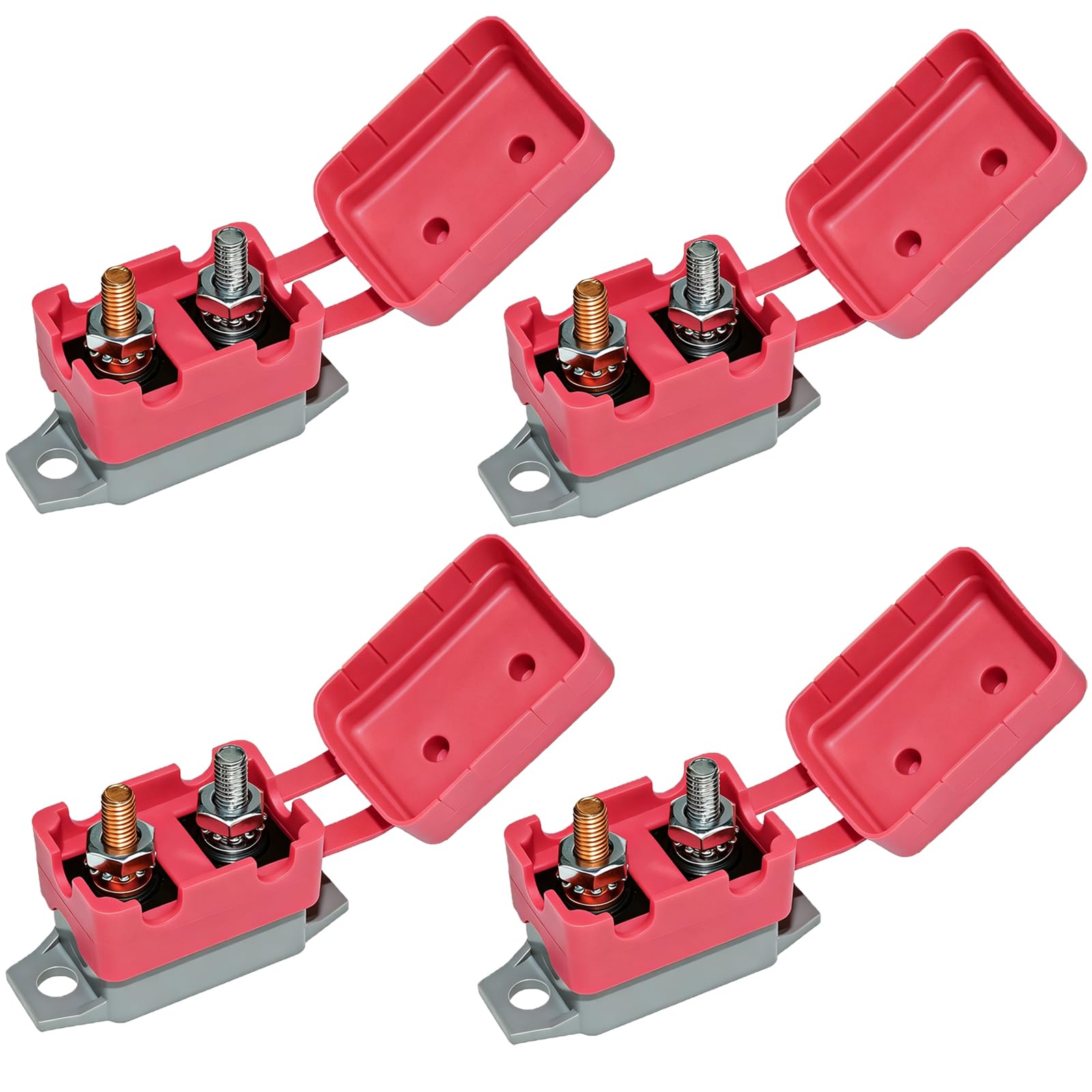 BFXM 4 PCS Auto Reset Circuit Breakers, 12v Circuit Breaker, 30 Amp Breaker