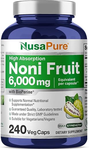 NusaPure Noni Fruit（ヤエヤマアオキ） 900mg 200粒