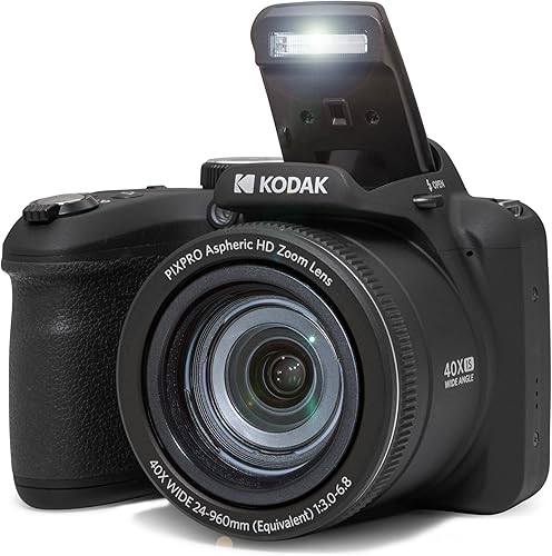 Miniatura 9 de KODAK PIXPRO AZ405-BK - Cámara digital de 20 MP, zoom óptico de 40X, lente gran angular de 0.945 in, estabilización de imagen óptica 1080P, video
