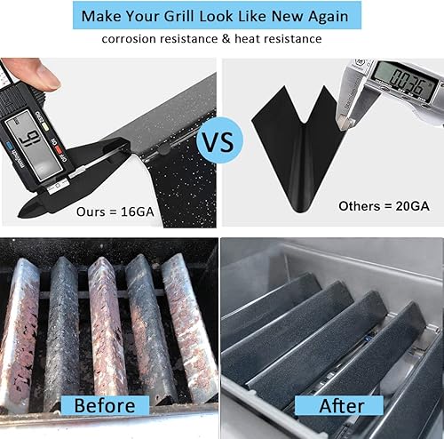 Miniatura 3 de 7636 Barras aromatizantes para Weber Spirit y Spirit II y GS4 Spirit II 300 Series, Spirit E310 E320 E330 S310 S320 S330 Parrilla de gas con perilla