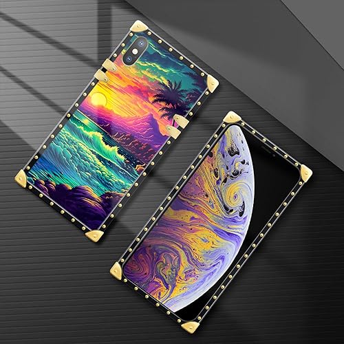 Miniatura 10 de Funda compatible con iPhone 11, TPU suave de lujo y parte trasera de policarbonato duro para niñas y mujeres, funda protectora a prueba de golpes