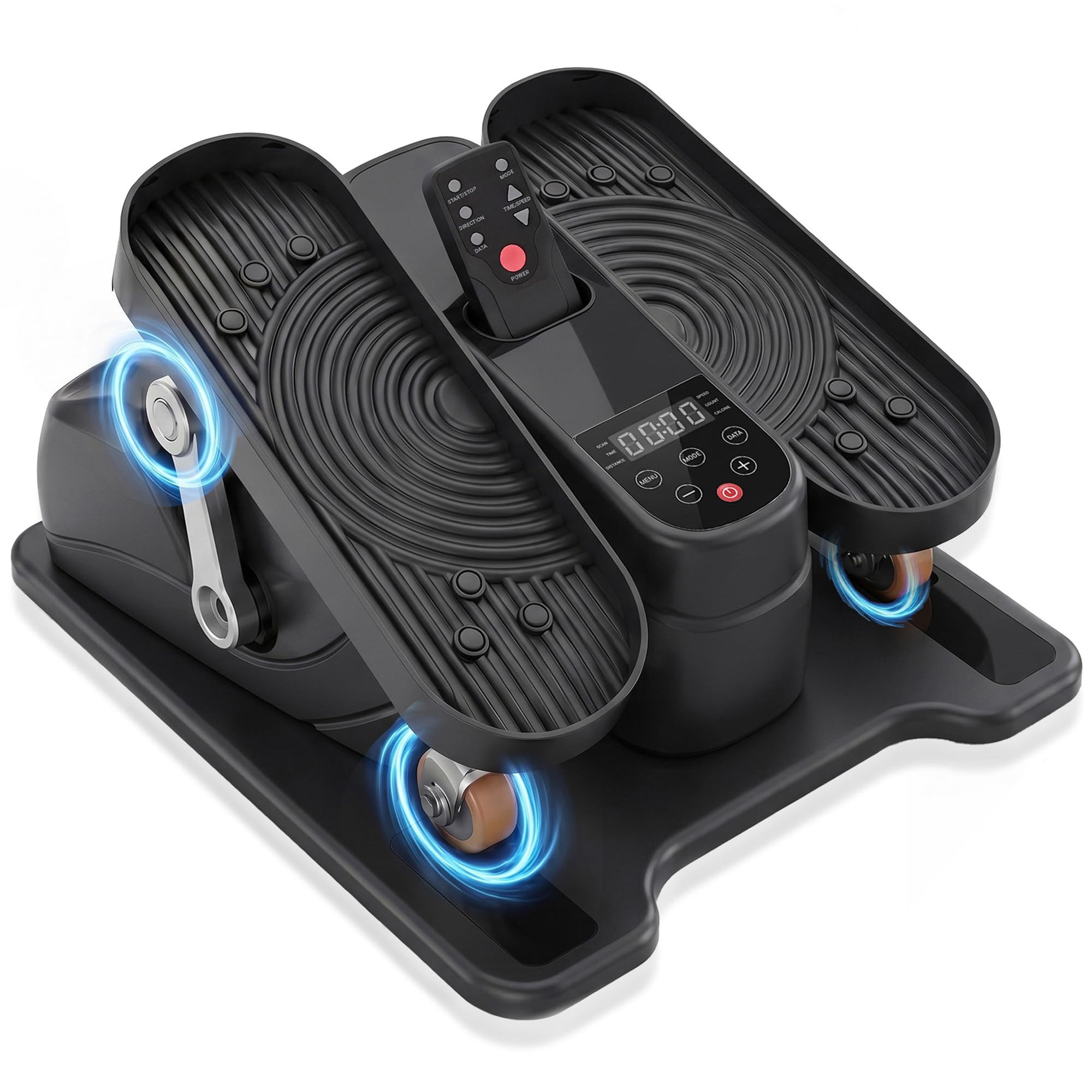 Photo 1 of Omniberg Under Desk Elliptical, Leg Exerciser While Sitting for Seniors with 12-Speeds & Remote Control, Portable Elliptical Machine Trainer Foot Pedal Exerciser for Home