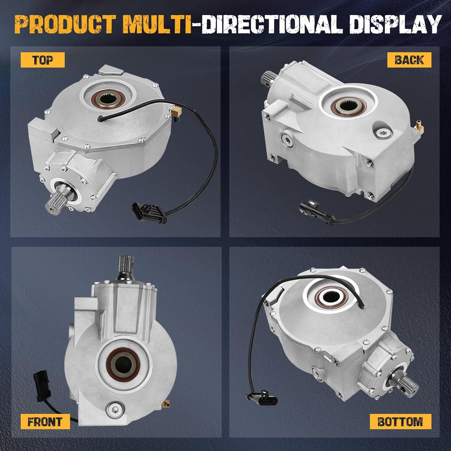 Front Differential Assembly Fit for Polaris General/Ranger/RZR Series Models 900 & 1000, 2014-2021, Replaces OE 1333112, 1333344, 1333597