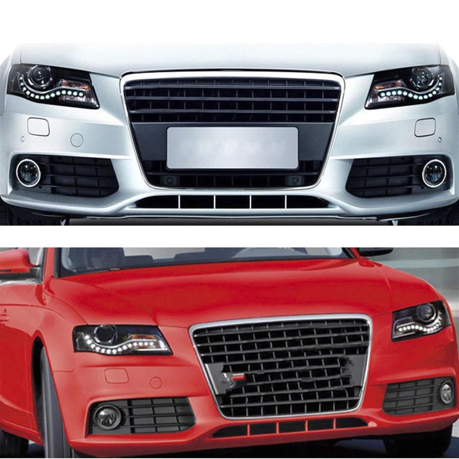 Auto Copriobiettivo Faro Compatibile con A4 A4L B8 2009 2010 2011 2012 Copri Faro Anteriore per Auto Copri Faro Trasparente Custodia in Vetro Paralume Trasparente(Right)