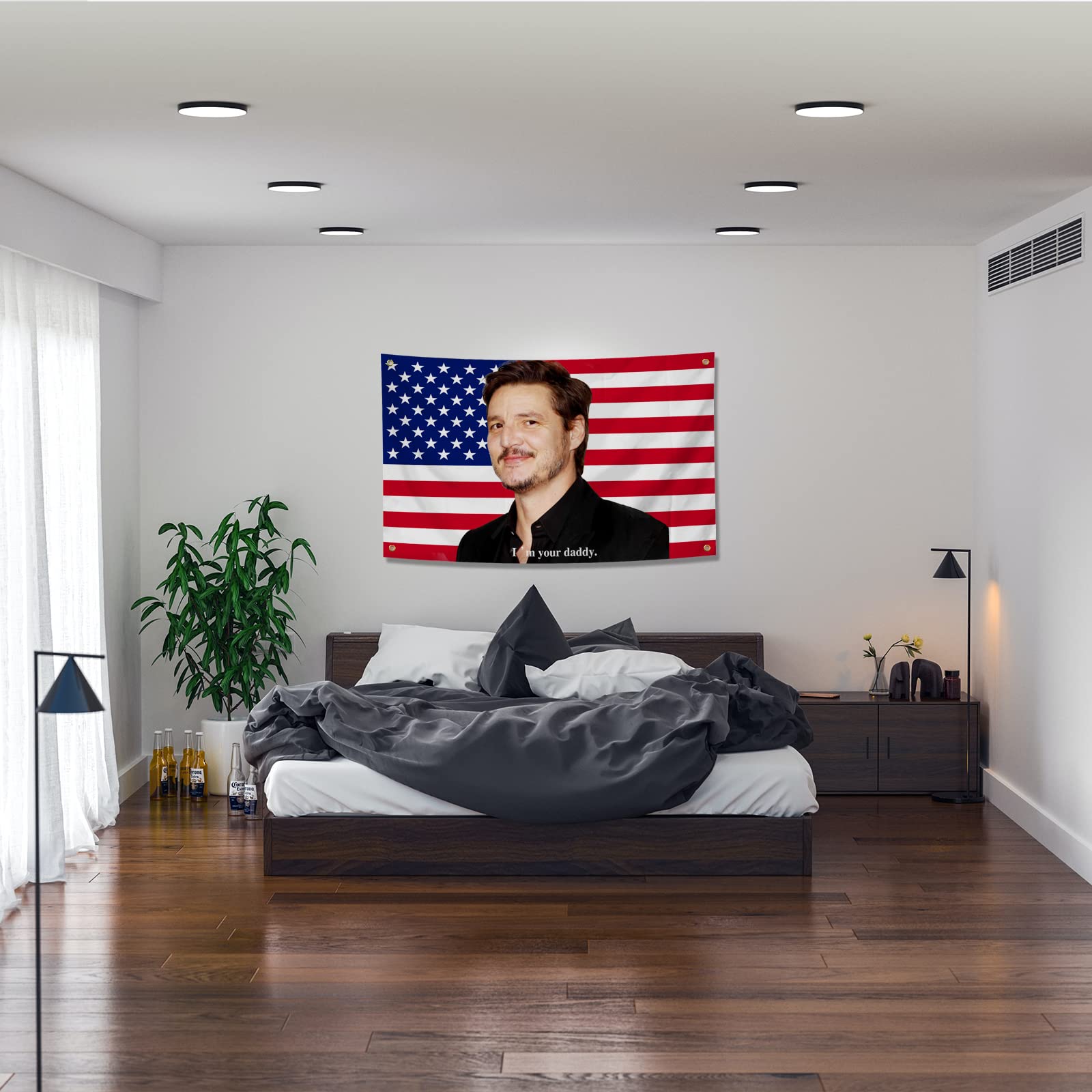 Pedro Pascal Flagge 'I'm Your Daddy' – 90x150 Cm Wandteppich Für Männerhöhle & Wohnheim | Mit Messingösen & Wetterfest