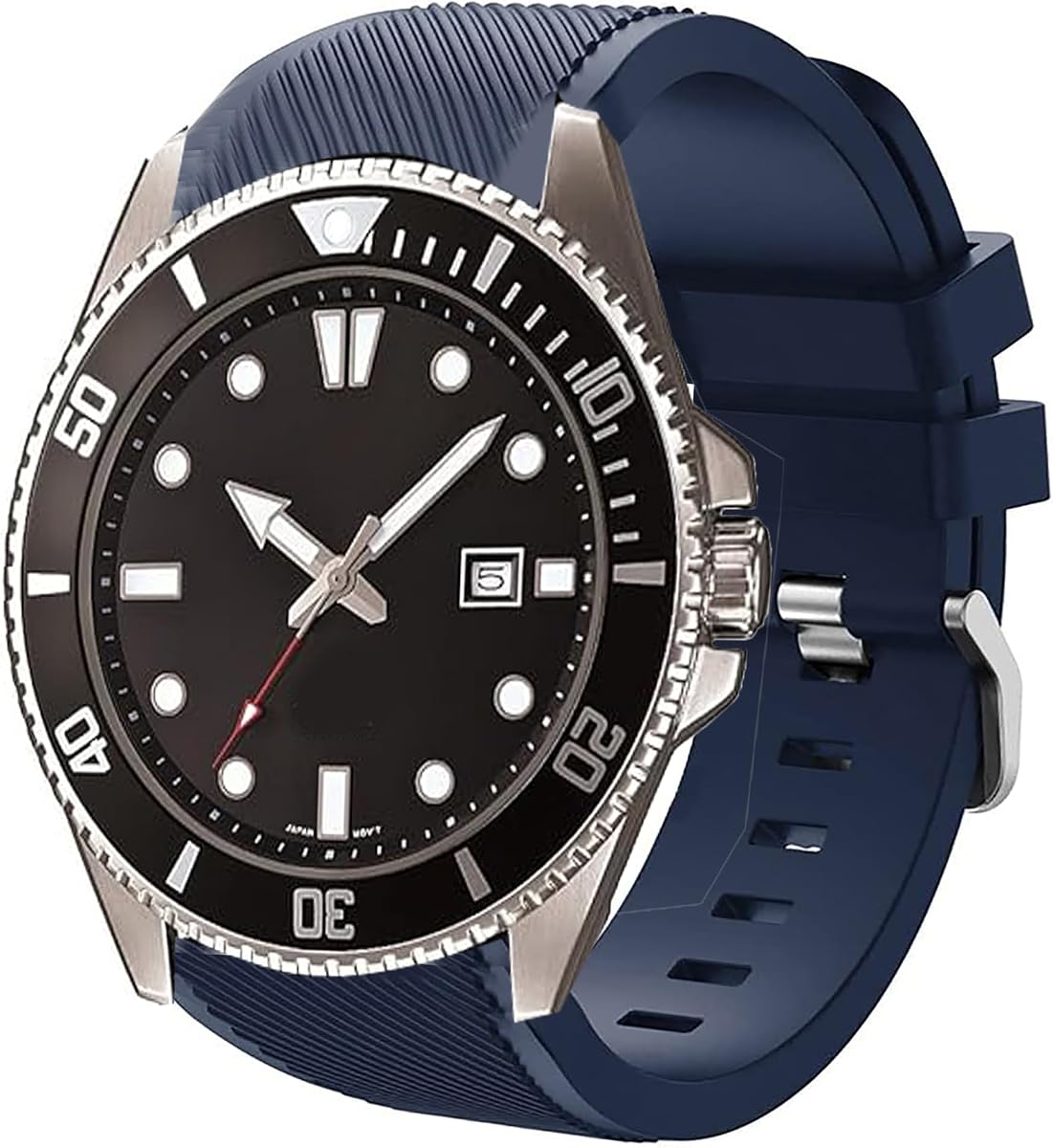 Compatible con correas Casio MDV106, correa de silicona deportiva de liberación rápida de 22 mm, pulsera de repuesto compatible con reloj Casio MDV106-1AV / MTP-VD01