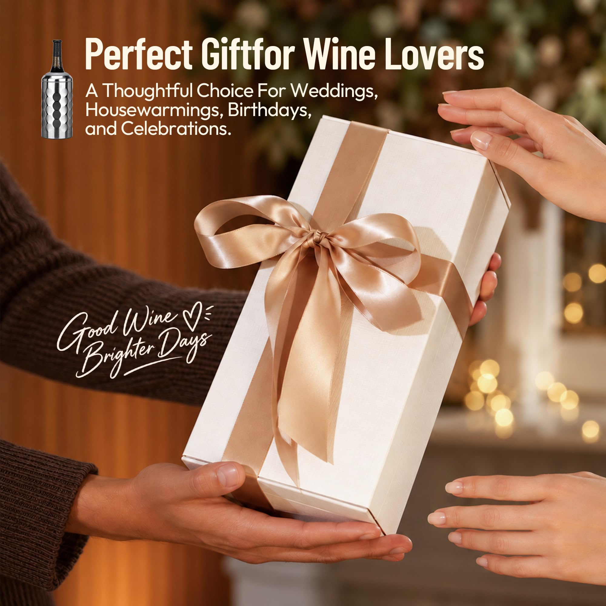 Wine Chiller Single Bottle Stainless Steel Iceless Cooler insulated Wine Bottle Keep Wine Cold up to 6 Hours Fits Most Wine Bottles Gift for Wine Lovers Rapid and Portable — Amazon image 7