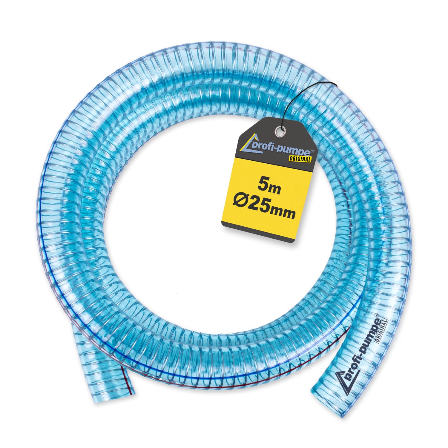 Dieselschlauch, Benzinschlauch für Ölpumpe, Ölschlauch, Spiralschlauch Saug-/Druckschlauch für Diesel Pumpe Heizöl Pumpe Wasserpumpe (Spiralschlauch 1 Zoll - 5m)