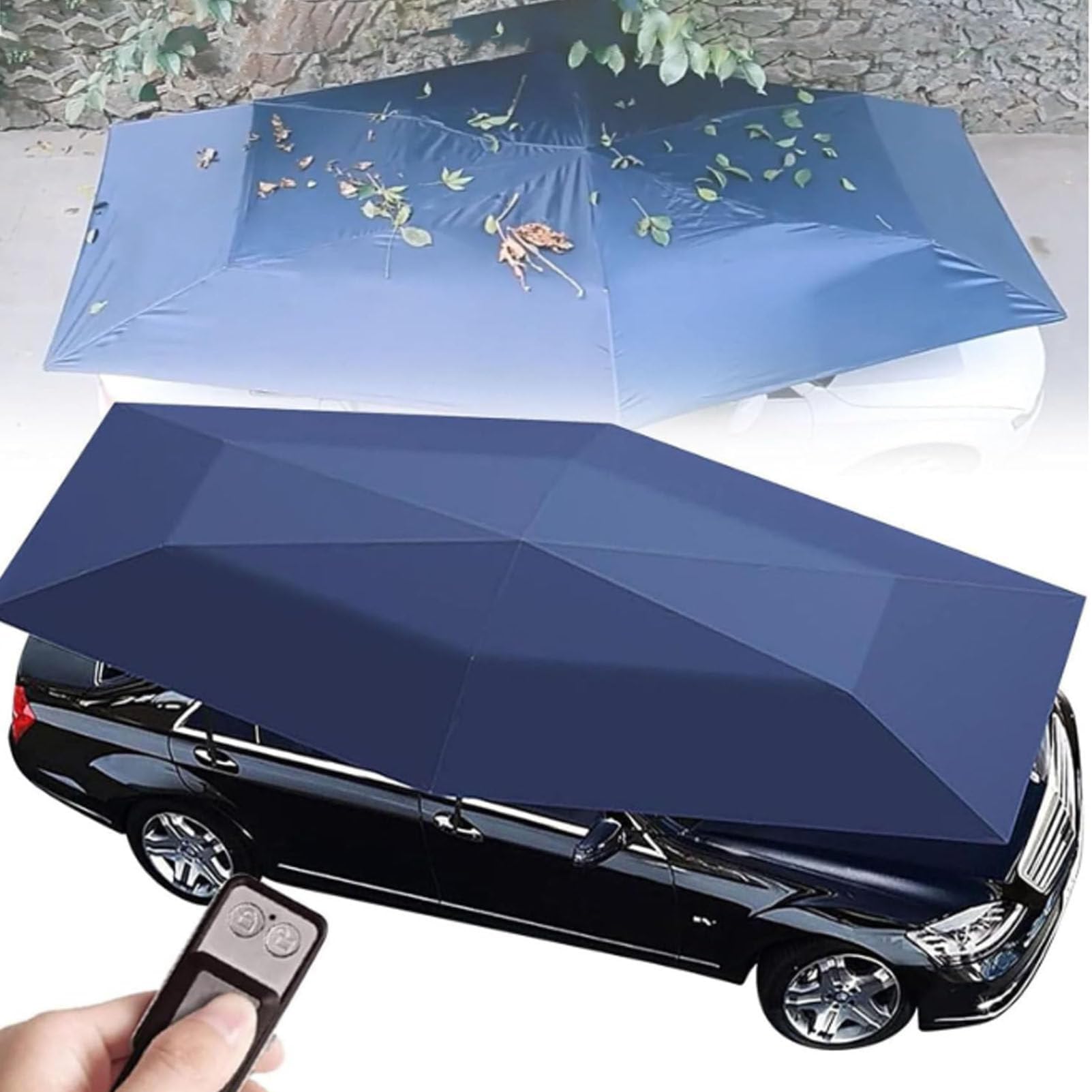 Car Cover Tent Portable Folding Automatic Waterproof Sun-Proof Canopy Umbrella for SUVs and Cars - Outdoor Shade Solution