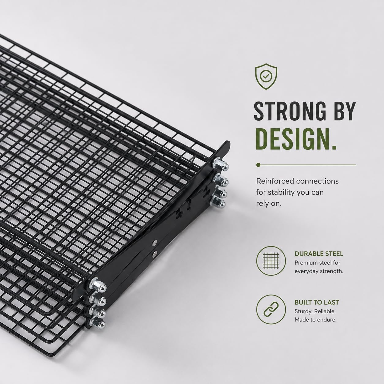 Collapsible Cooling Rack, Metal Rack for Cookies, Black for Kitchen