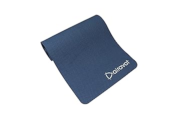 Airavat Yoga Mat Non Slip, Pilates Fitness Mats, Eco Friendly, Anti-Tear (10MM Thick 2 x 6 Feet) Yoga Mats for Women And Men, Exercise Mats For Yoga Pilates & Floor Workouts (Blue)