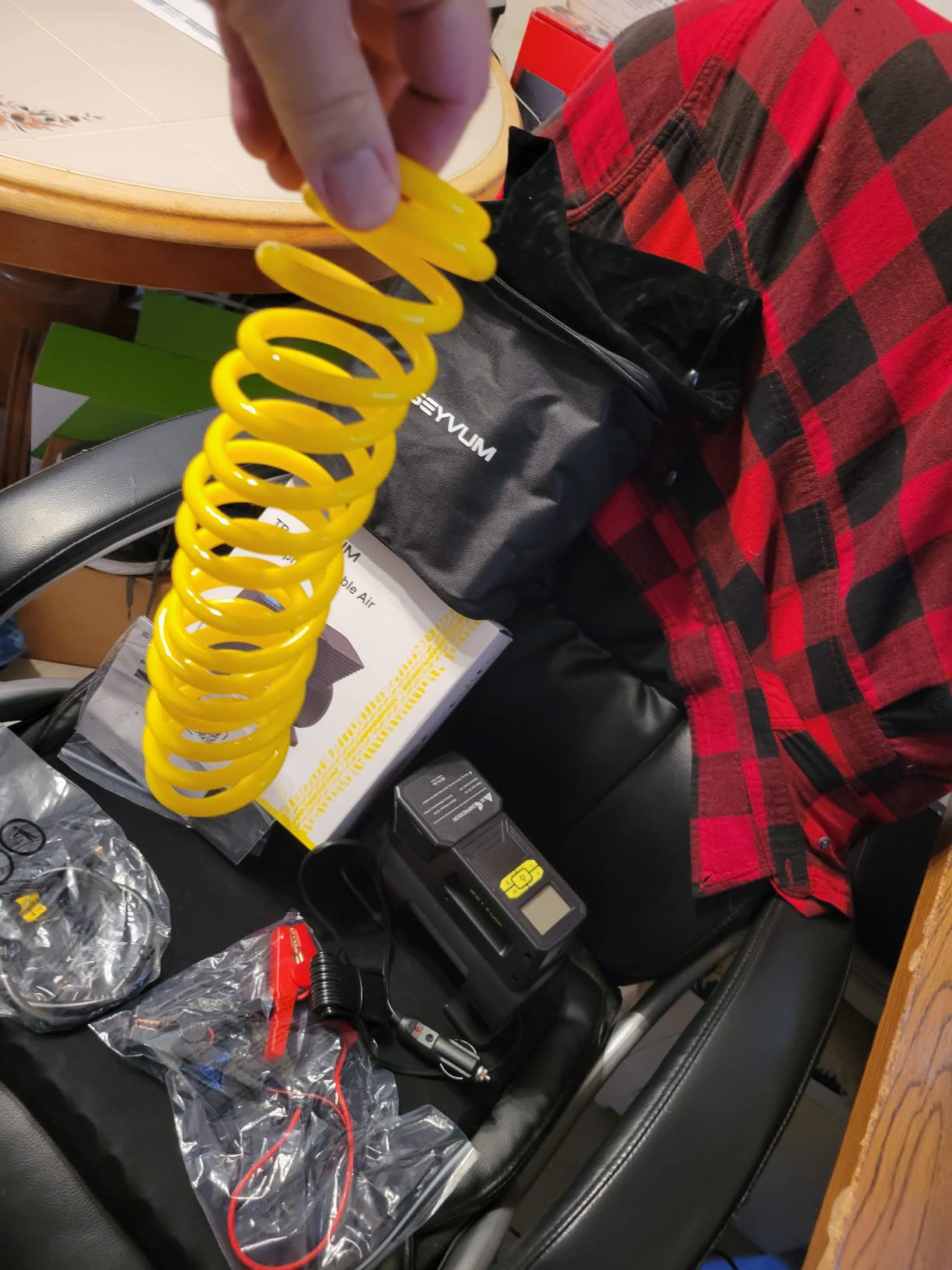 9/mo Finance SEYVUM Tire Inflator Portable Air Compressor, [Suitable