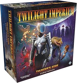 Asmodee, Twilight Imperium 4. Edition – Thunder's Edge, Expertenspiel, DE | Modus- und Fraktions-Erweiterung zum Weltraum-Strategiespiel für 4-8 Spieler, 240-480 Minuten, Brettspiel ab 14 Jahren