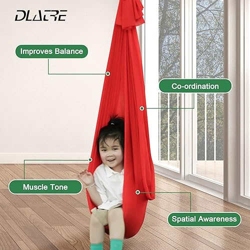 Miniatura 2 de Swing de terapia para niños con columpio sensorial con necesidades especiales para colgar en el columpio incluido, columpio para exteriores e
