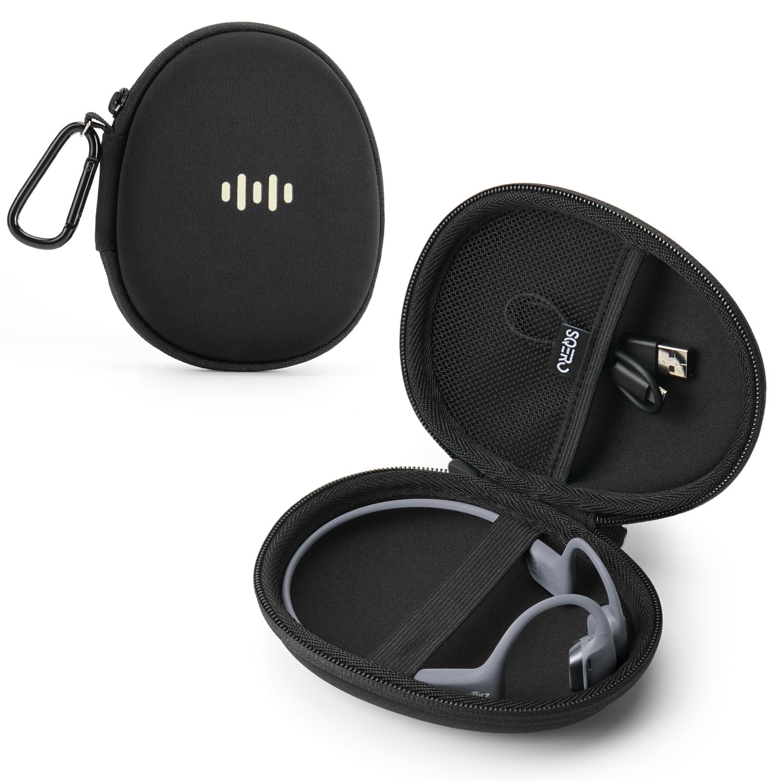 【状態良好】SHOKZ 骨伝導イヤホン 収納ケース付き Amazon | 専用の骨伝導イヤホン ケース、 OpenRun Mini/OpenRun Pro