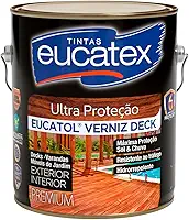 Verniz Madeira Deck Eucatol Semi Brilho Premium, 3,6L, Proteção Superior