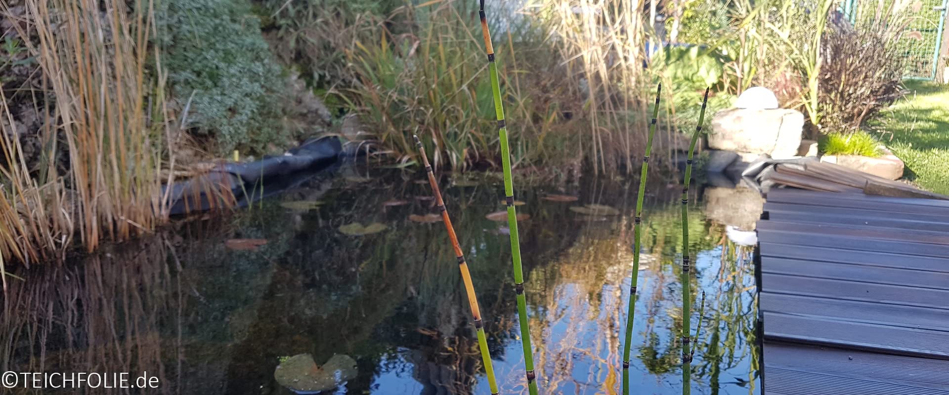 Teichfolie 8 x 3 m, Stärke 0,5 mm für DIY Teich, Schwimmteich, Gartenteich, Badeteich auch Ideal für Ihr Hochbeet im Garten - Teichfolie 3 x 8 m