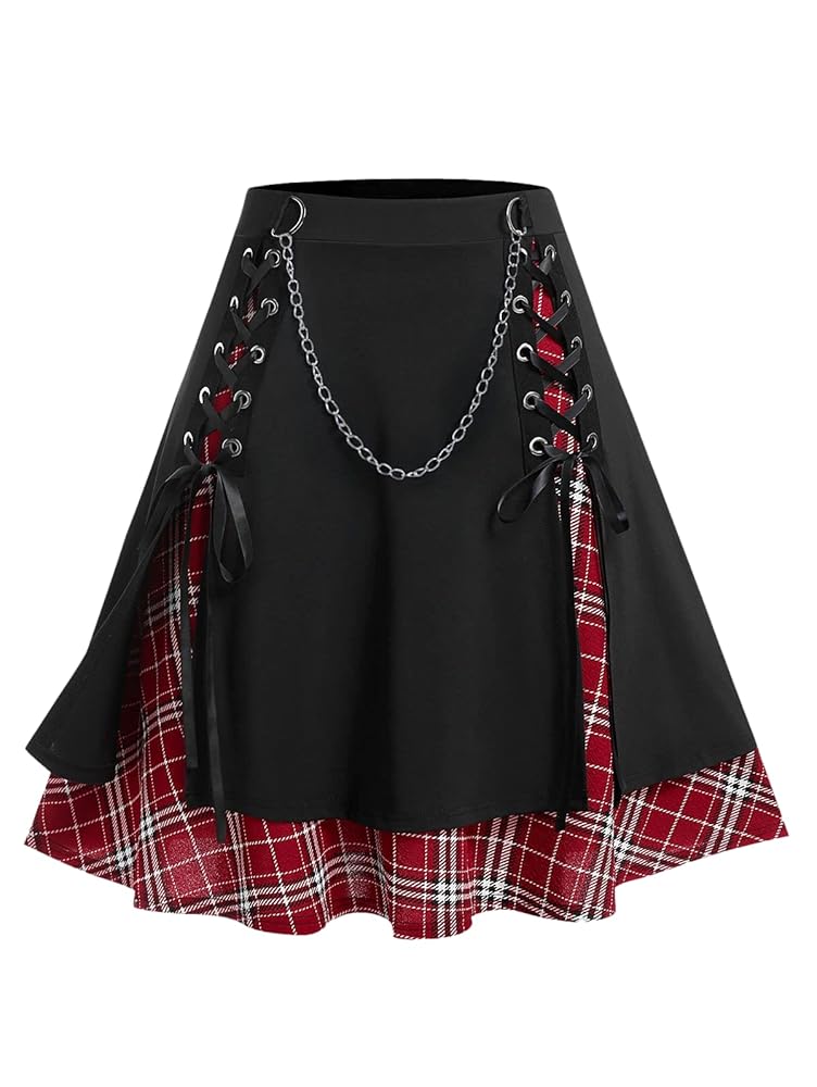 Amazon.com: ROSE GAL Women's Plus Size Mini A-Line Gothic