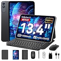 VekfulPC T60Pro Tablet 13,4 Pollici,Android 15 Tablet con Tastiera,120Hz Display,24GB