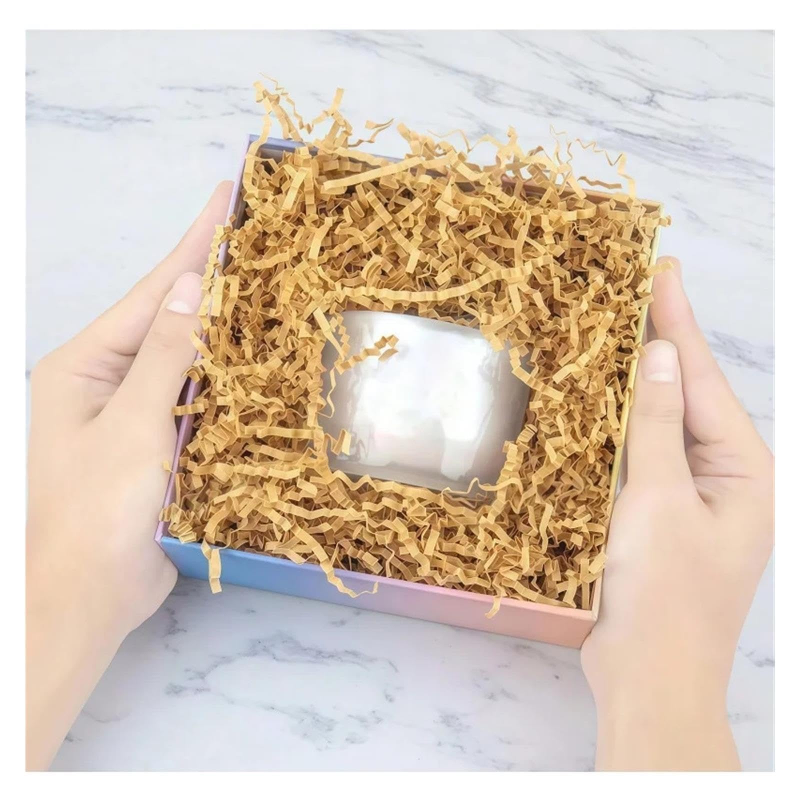 Weihnachtskonfetti 200 g Kraftbraunes Crinkle-Cut-Papier