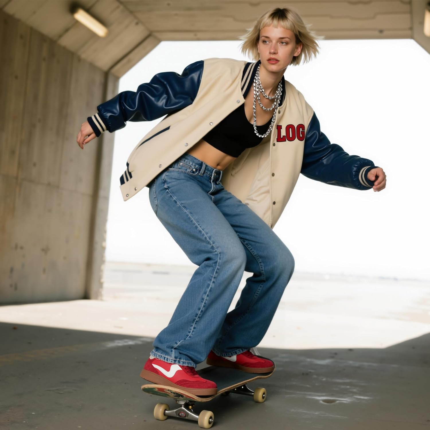 Sneakers for Women Business Casual Tennis Shoes Comfortable Lace up Slip on Women's Fashion Sneakers - Image 3