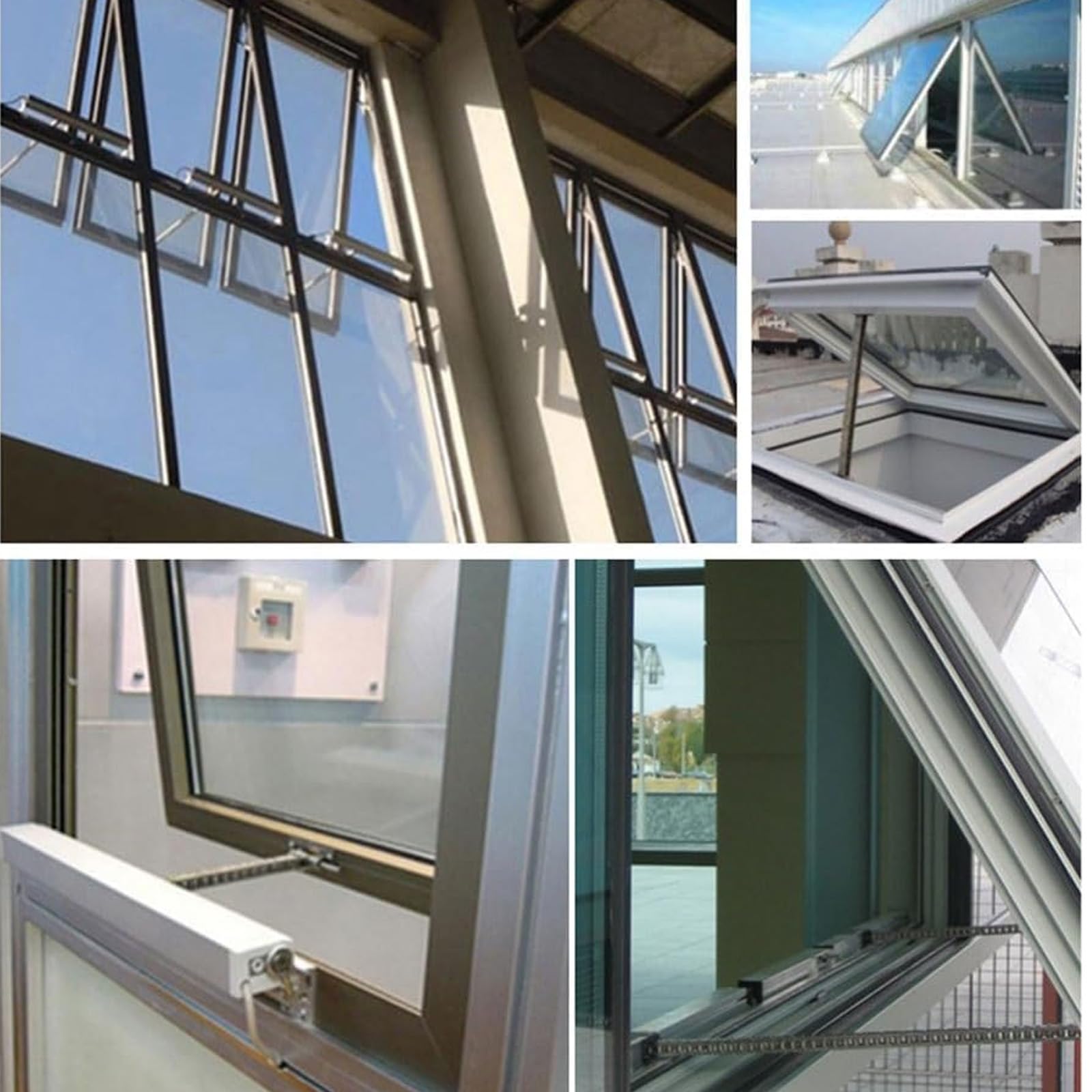 Elektrischer Fensteröffner mit Wandschalter und Fernbedienung, automatischer Fensteröffner, Strichbreite von 300 mm bis 1000 mm, für Gewächshausfenster 300 mm